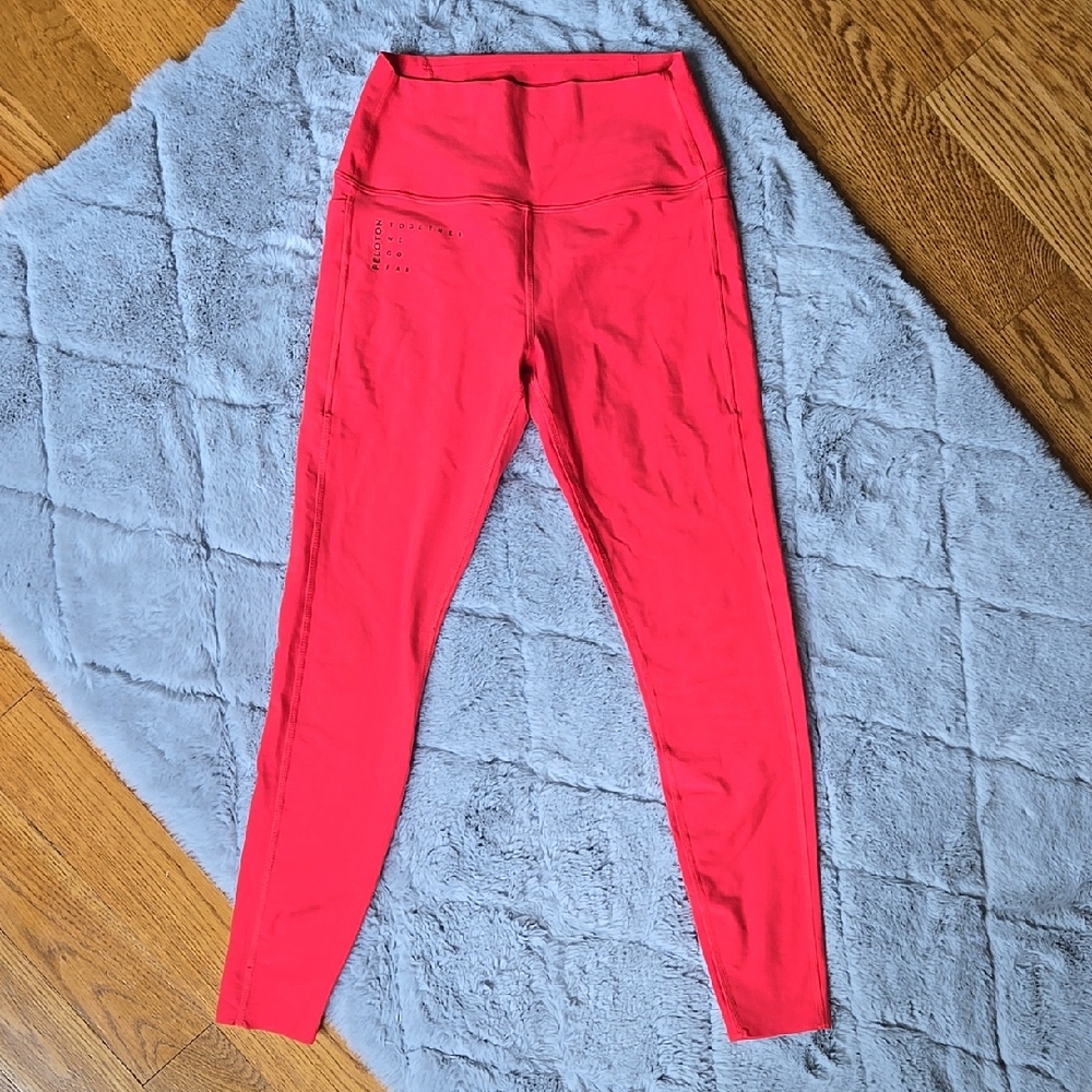 Peloton Red Athletic Leggings, Womens Small, Great Condition
